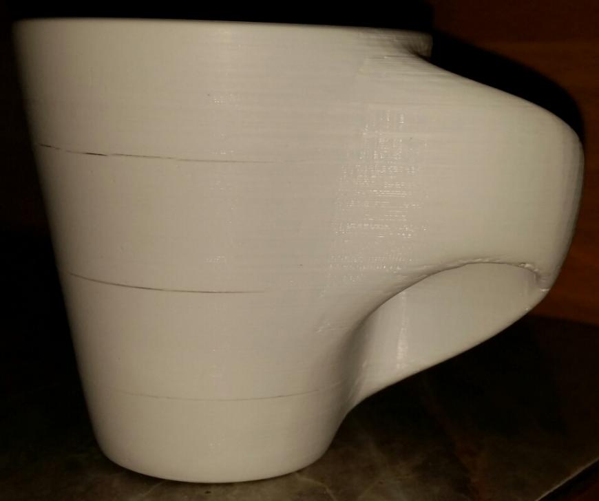 У кого нибудь получилось напечатать кружку для горячего из CERAMO?